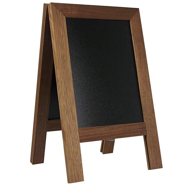 Kundenstopper Holz Mini Noir DIN A4 Tischaufsteller 1